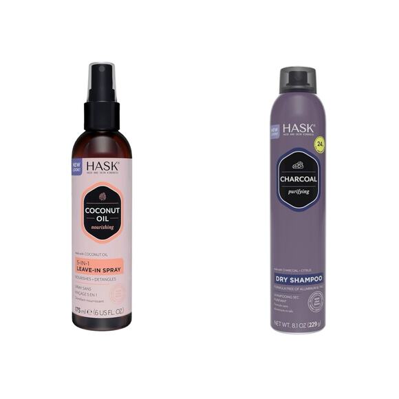 HASK Charcoal Dry Shampoo (2) + Coconut Oil 5-in-1 Leave-In Spray Set - Picture 1 of 1